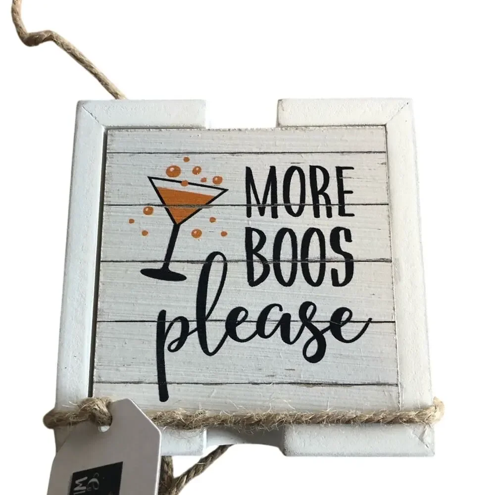 Halloween Themed Coasters - Set of Four - NWT